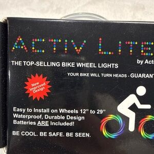 Active Life Bike Wheel Lights - Black
